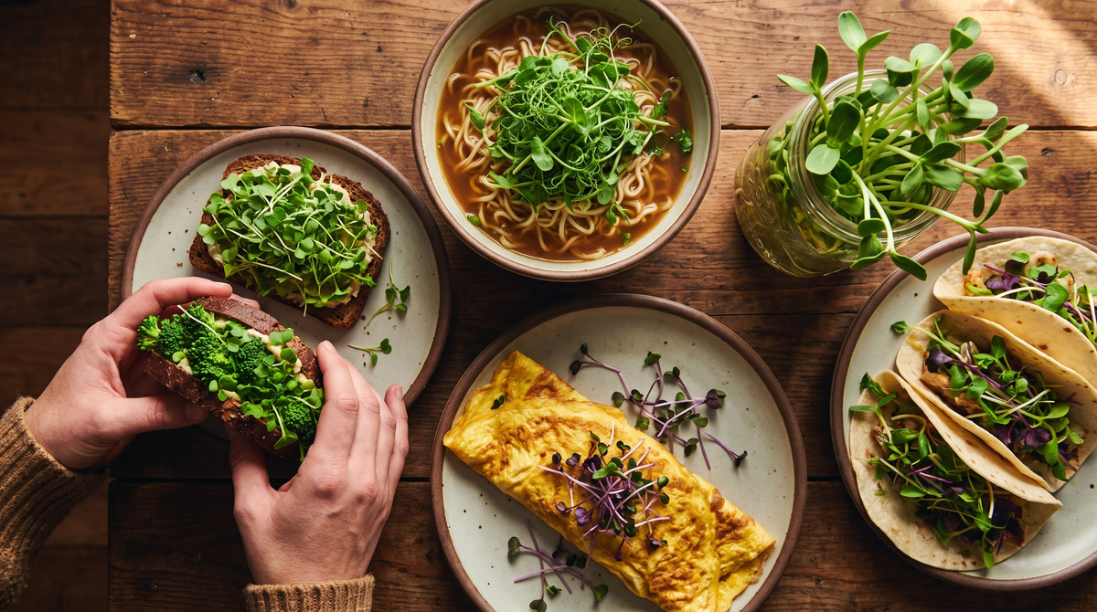 Tired of Buying Greens You Don't Use? Here's How to Work Microgreens Into Everyday Meals