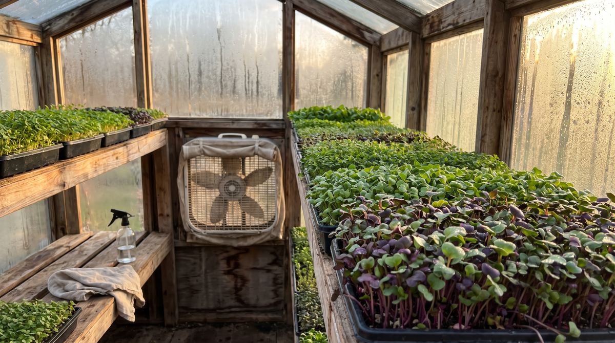 Mold and Microgreens: What We Learned the Hard Way in Our Ocala Greenhouse