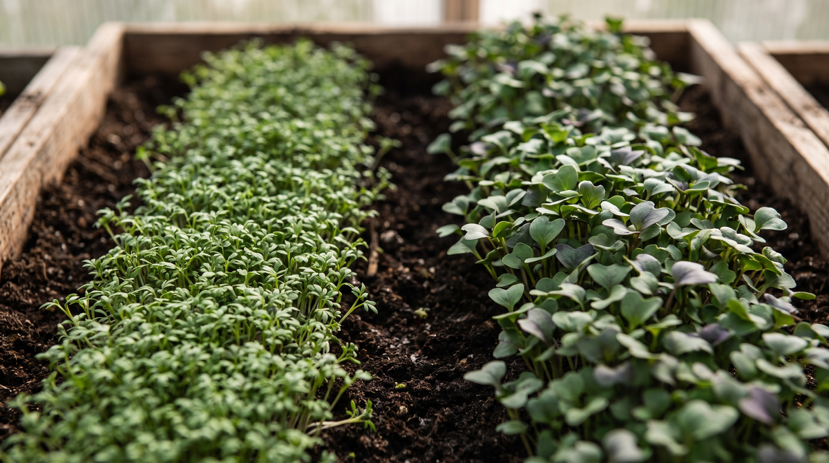 Tired of Mild Greens? Grow Cress and Mustard Microgreens for More Flavor