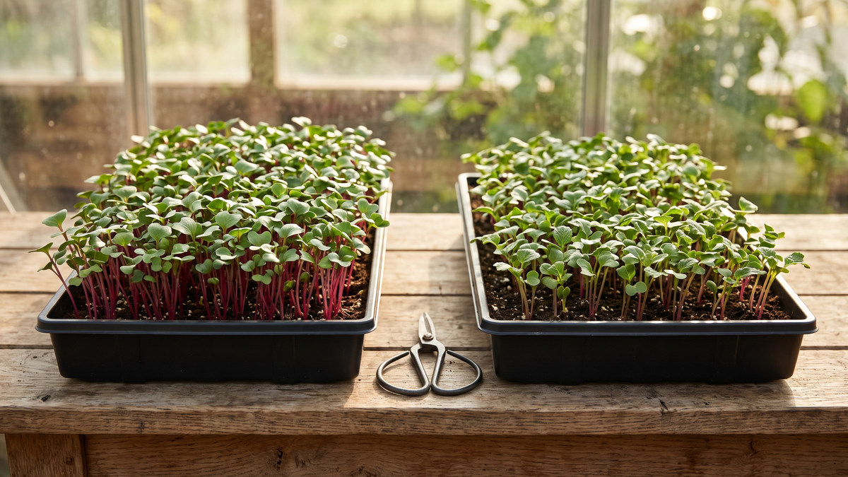 Stop Chasing a Perfect Harvest Day: How to Judge Microgreen Flavor by Crop and Stage
