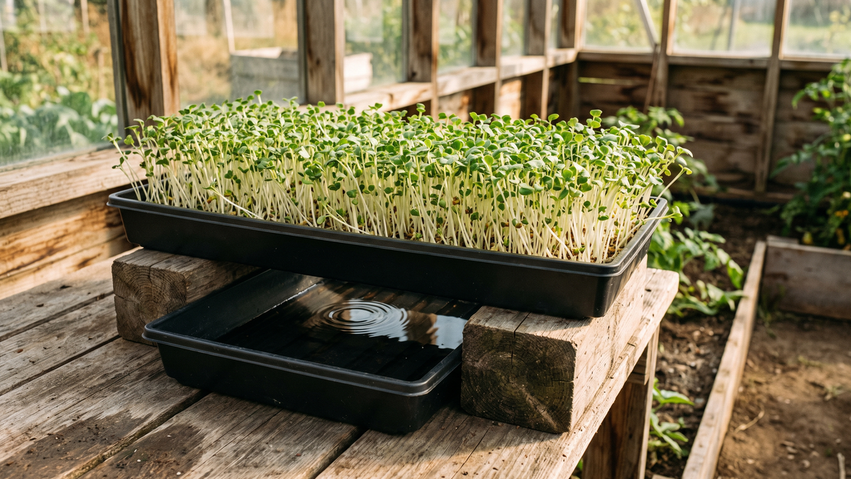 Is Your Microgreen Tray Staying Too Wet? Use Drainage to Keep the Root Zone in Check