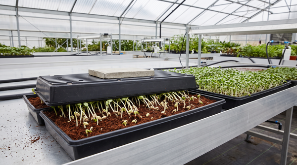 Stop Guessing About Blackout: A Crop-Specific Guide to Covering and Weighting Microgreen Trays