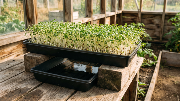 Is Your Microgreen Tray Staying Too Wet? Use Drainage to Keep the Root Zone in Check