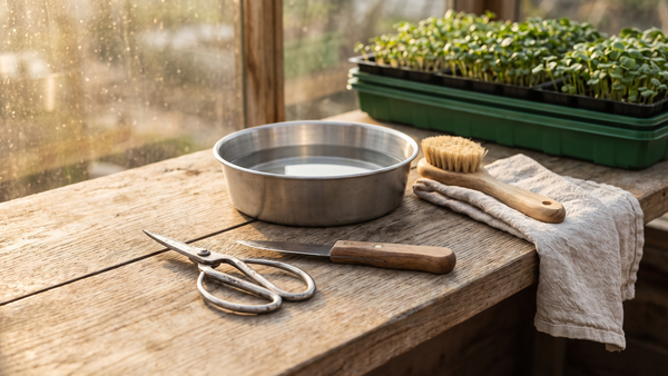 Keep Trouble Off the Next Tray: A Small Grower's Guide to Cleaning Harvest Tools